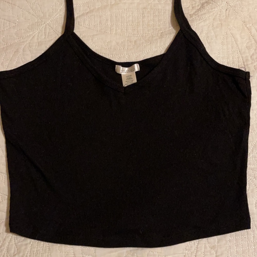 simple black crop top - Picture 1 of 1